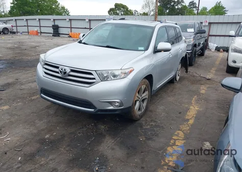2013 Toyota Highlander Limited V6 z USA, uszkodzony, nr VIN 5TDDK3EH9DS268902